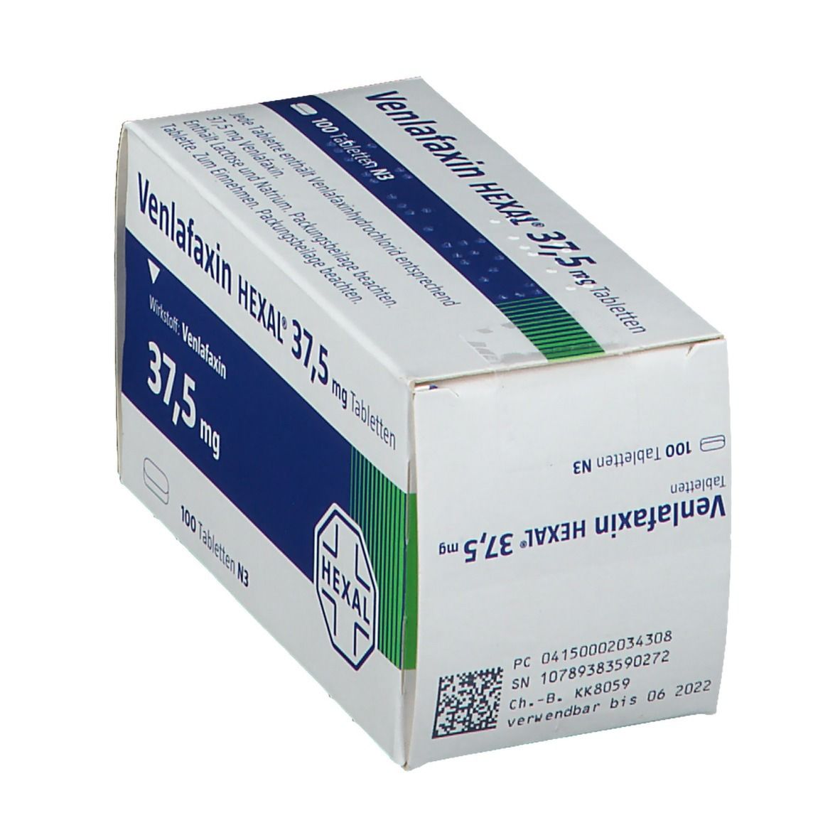 Venlafaxin Hexal 37,5 mg Tabletten 100 St