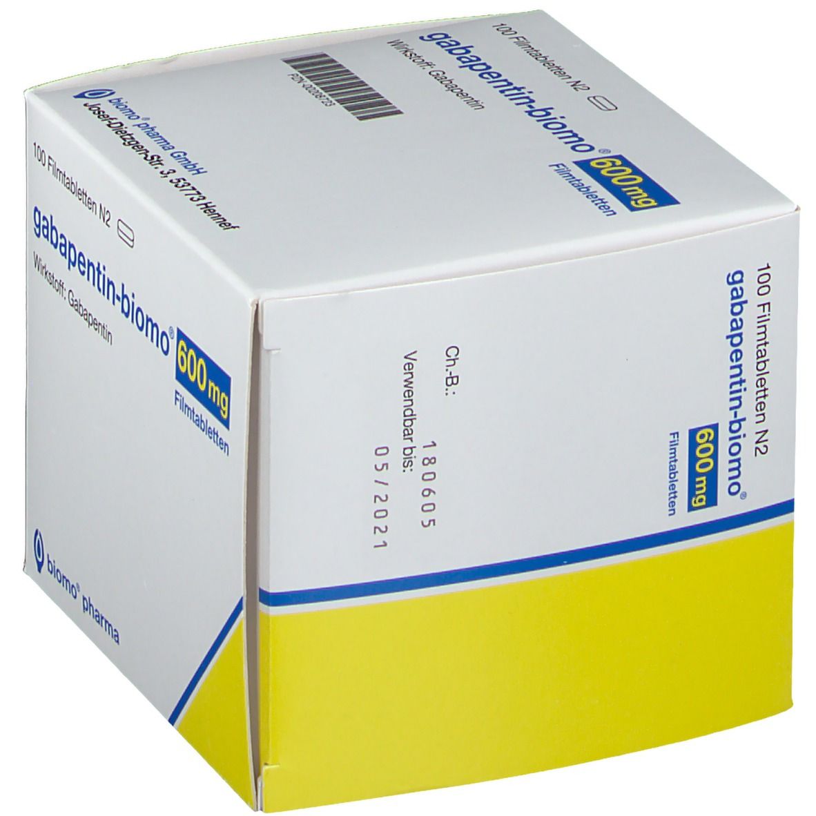 gabapentin-biomo® 600 mg