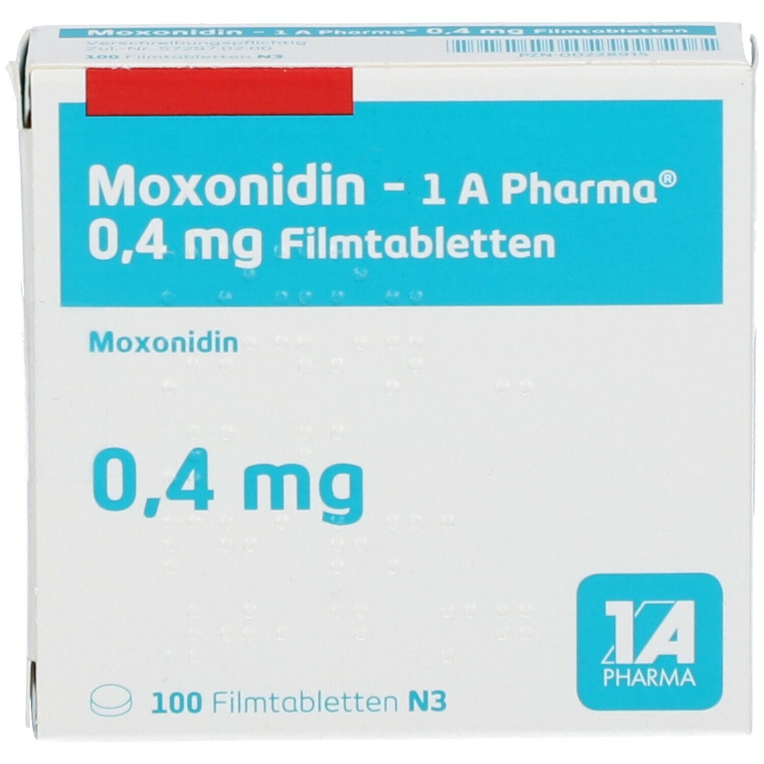 Moxonidin 1A Pharma® 0.4Mg
