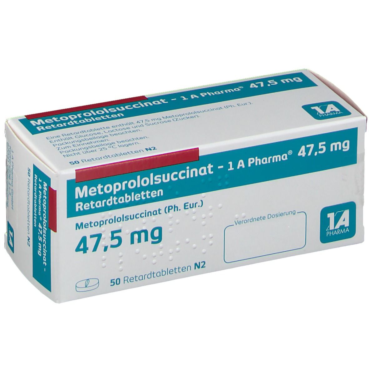Metoprololsuccinat - 1 A Pharma® 47,5 mg