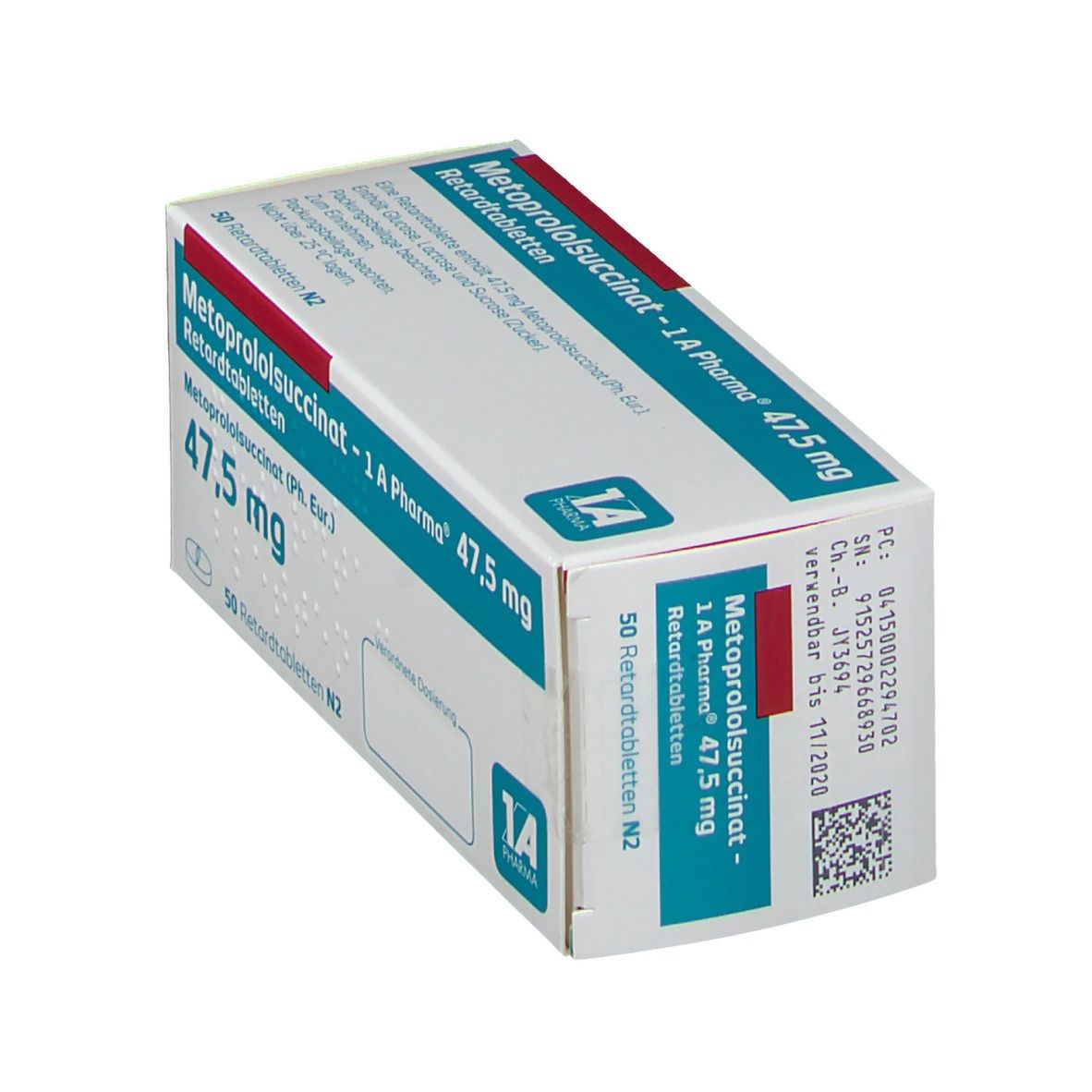 Metoprololsuccinat - 1 A Pharma® 47,5 mg