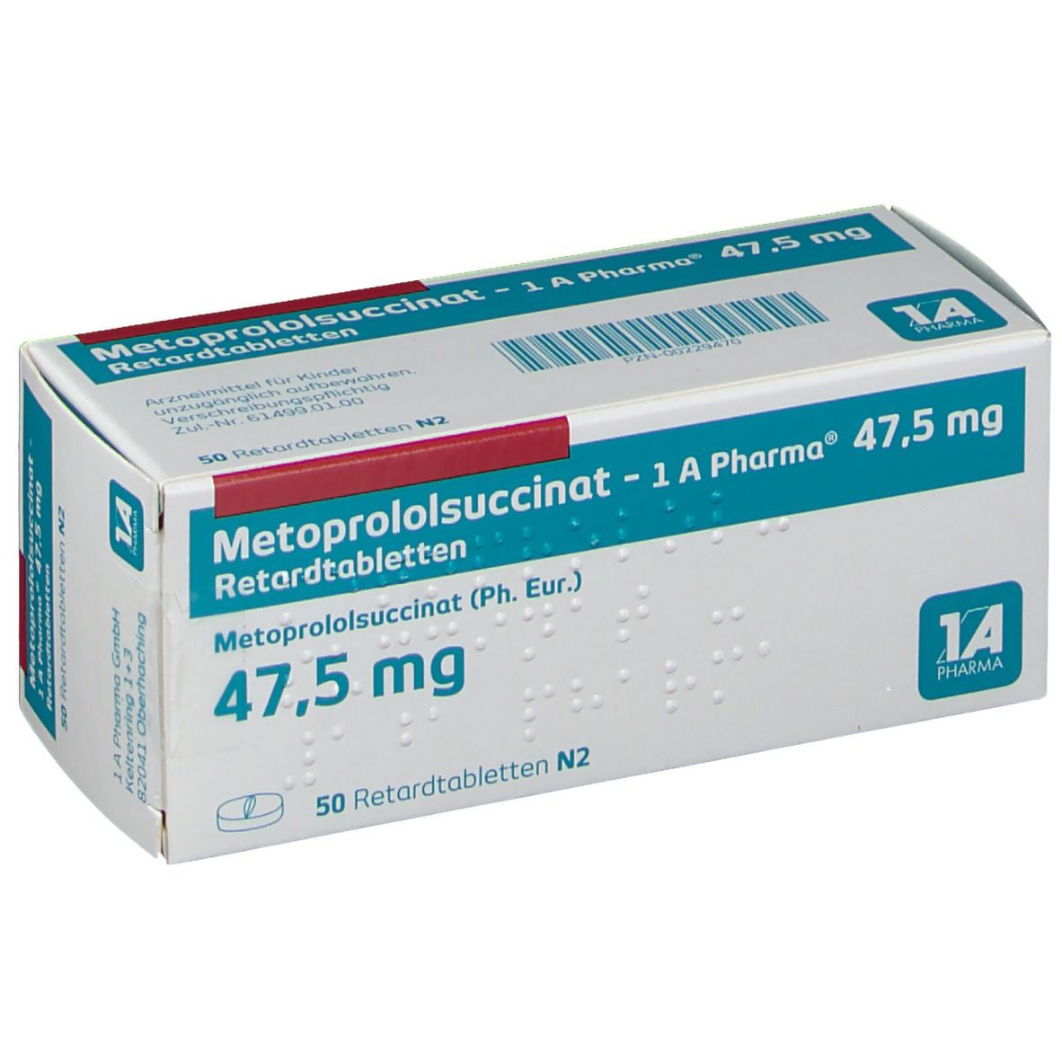 Metoprololsuccinat - 1 A Pharma® 47,5 mg