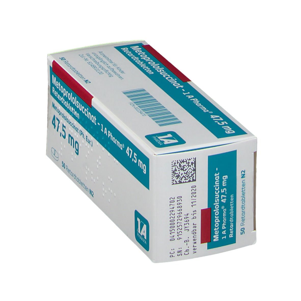 Metoprololsuccinat - 1 A Pharma® 47,5 mg