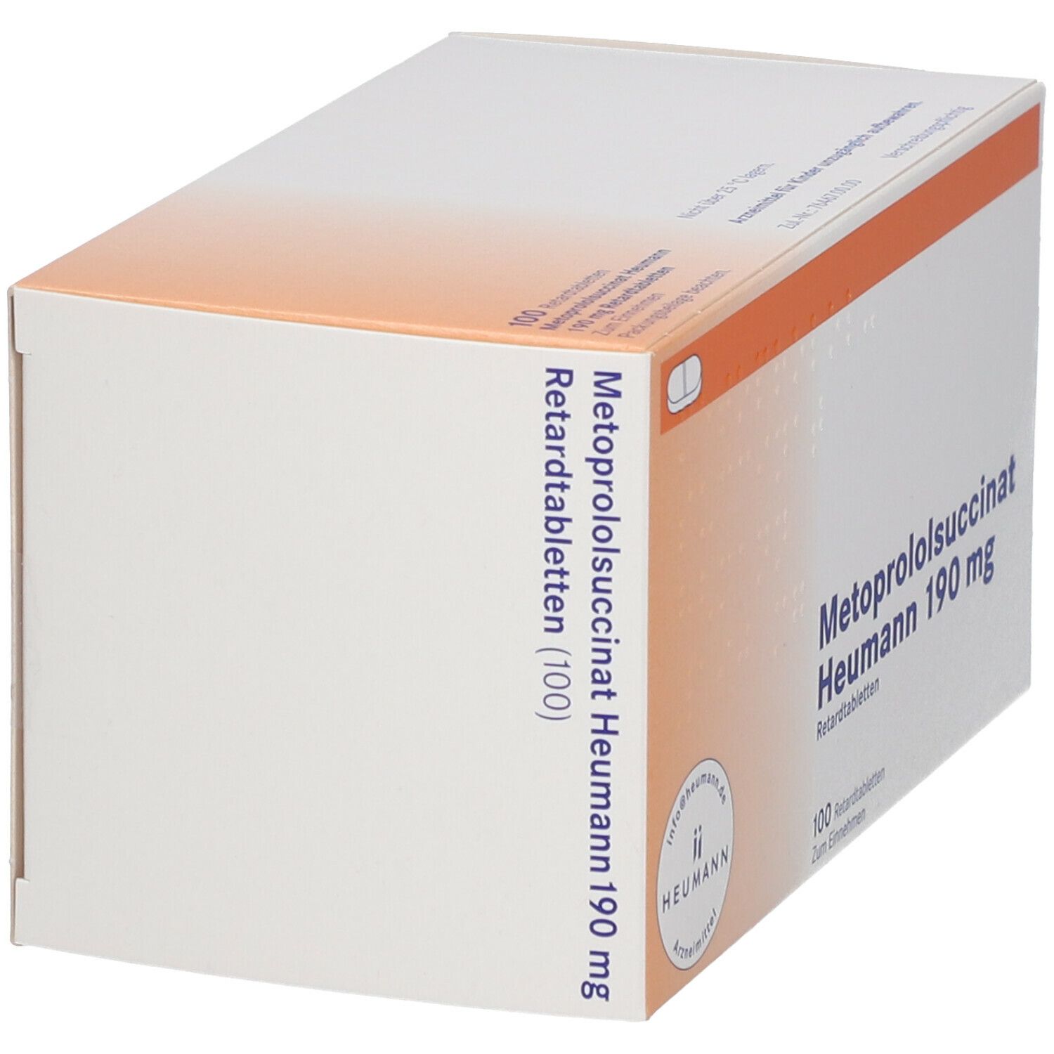 Metoprololsuccinat Heumann 190mg Retardtabletten 100 St Retard-Tabletten