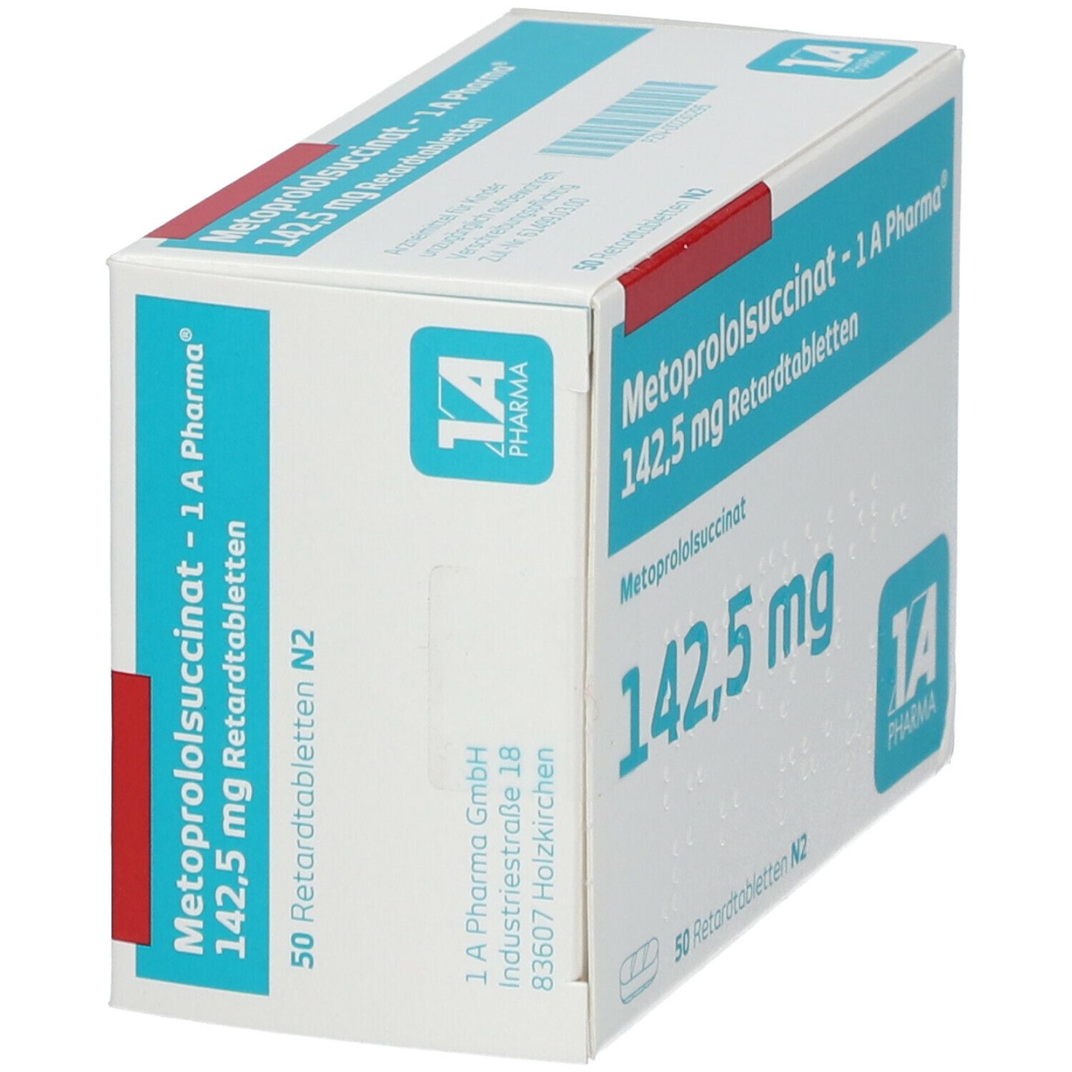 Metoprololsuccinat-1A Phar.142,5 Retardtabletten 50 St Retard-Tabletten