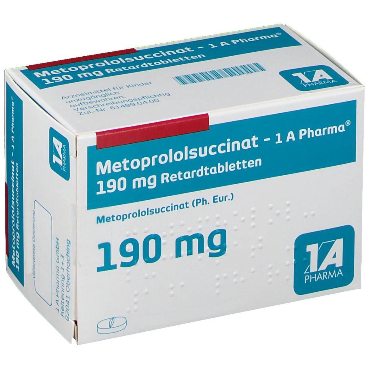 Metoprololsuccinat 1A190Mg