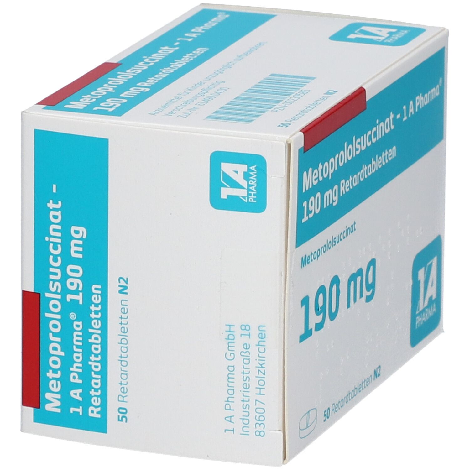 Metoprololsuccinat AL 190 mg Retardtabletten 50 St Retard-Tabletten