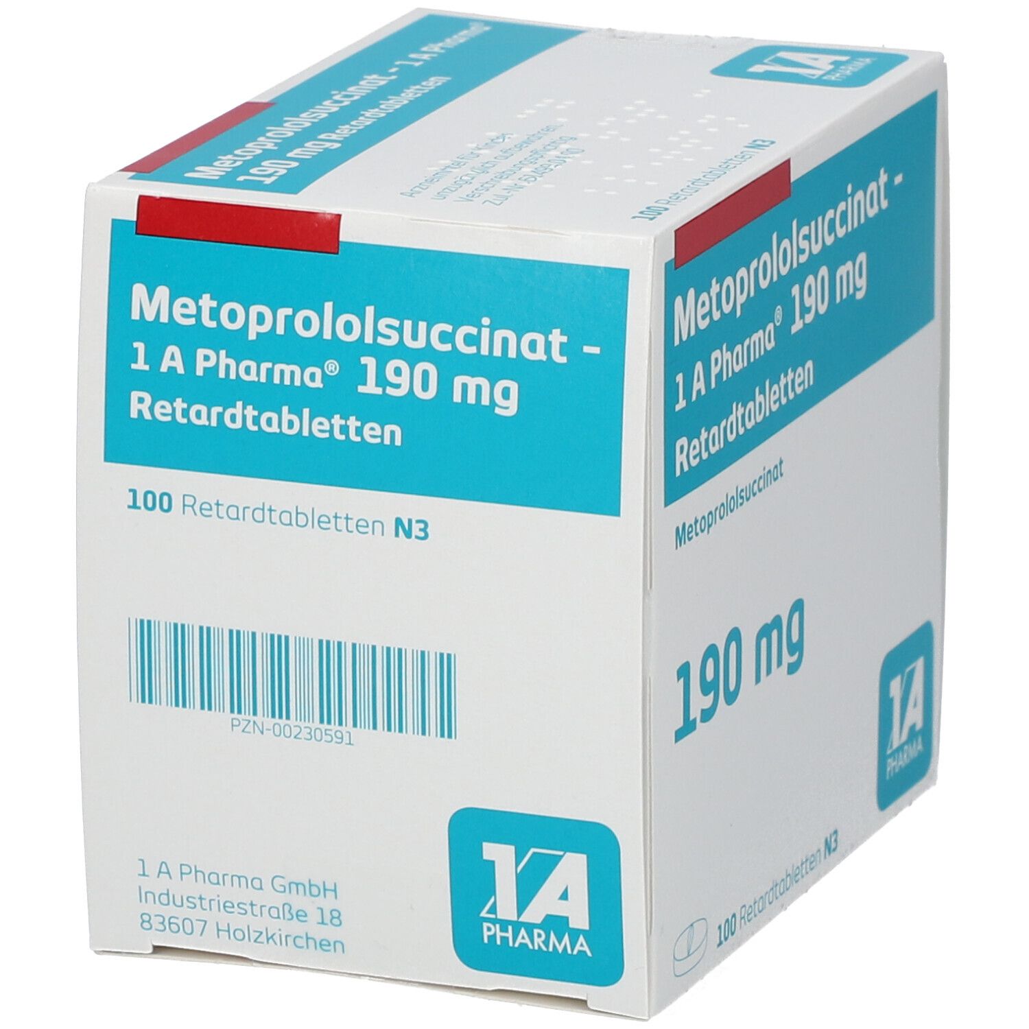 Metoprololsuccinat 1A190Mg 100 St mit dem E-Rezept kaufen - Shop Apotheke