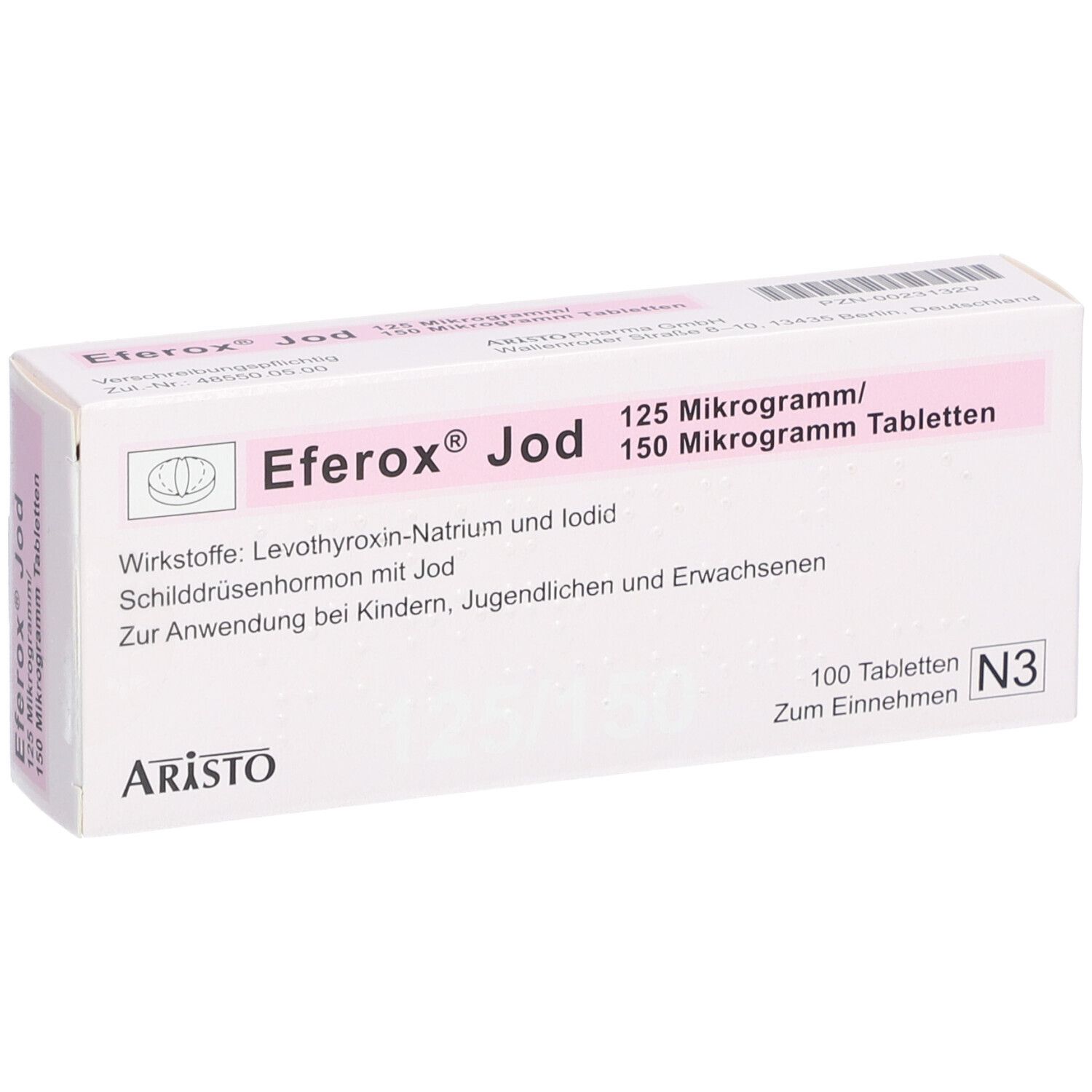 Eferox® Jod 125 µg/150 µg