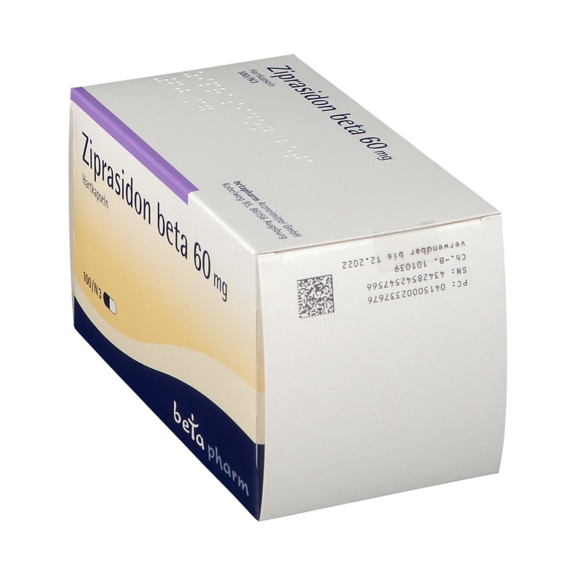 Ziprasidon beta 60 mg Hartkapseln 100 St