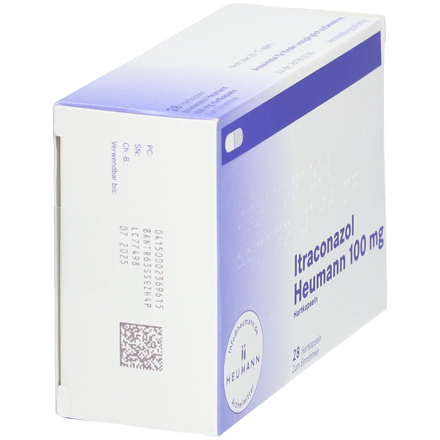 Itraconazol Heumann 100 mg Hartkapseln 28 St