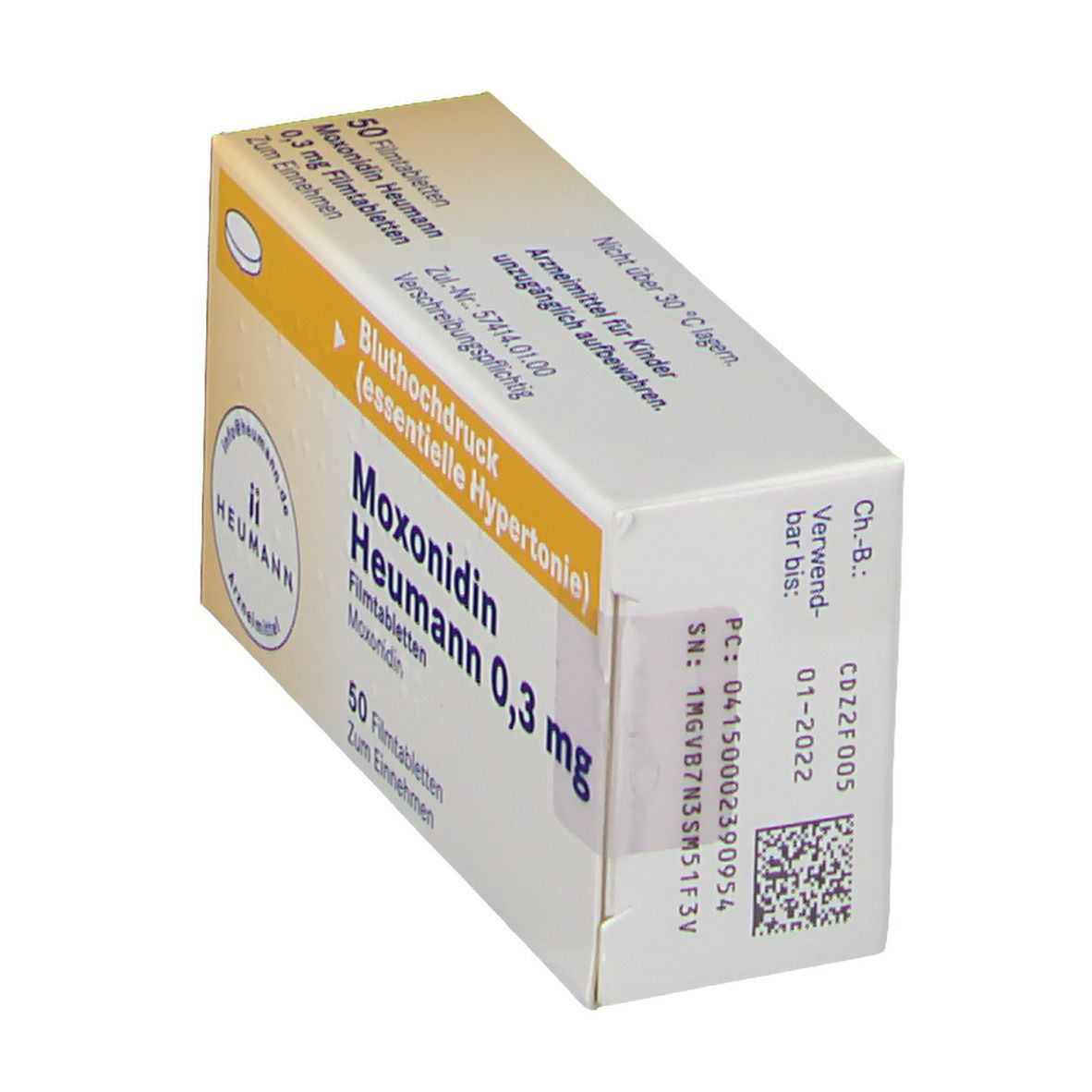 Moxonidin Heumann 0,3 mg Filmtabletten 50 St