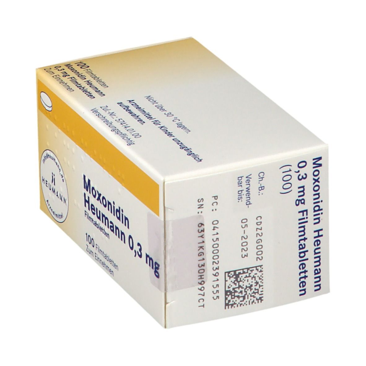 Moxonidin Heumann 0,3 mg Filmtabletten 100 St