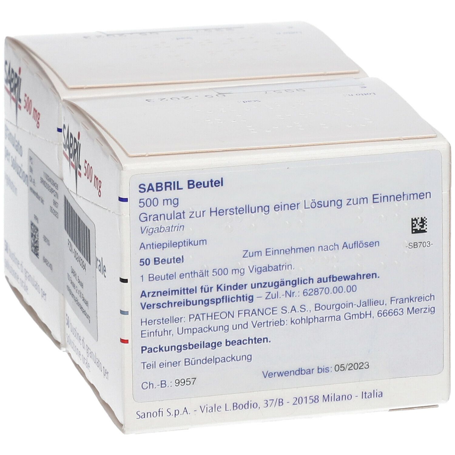 Sabril® Beutel 500 mg