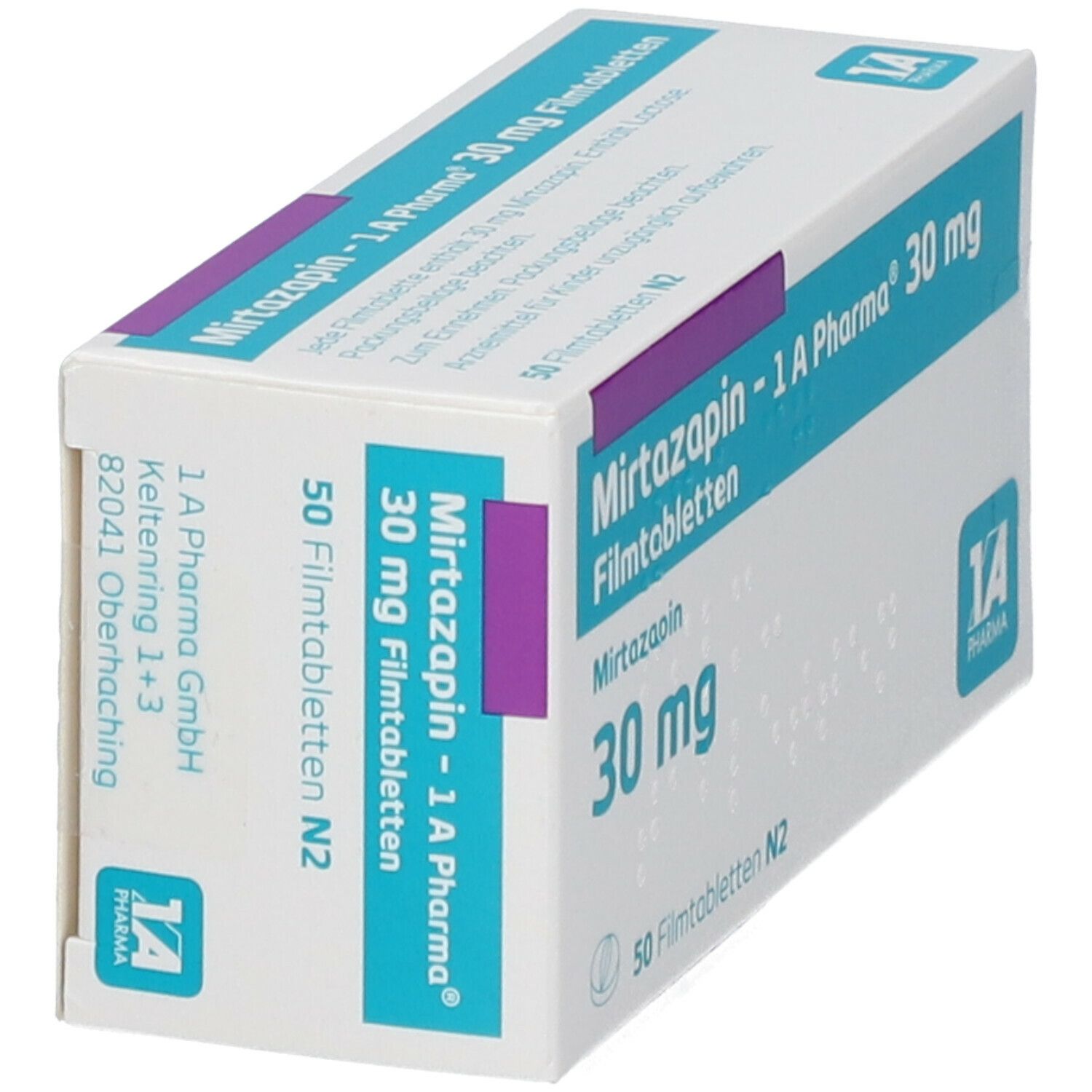 Mirtazapin-1A Pharma 30 mg Filmtabletten 50 St