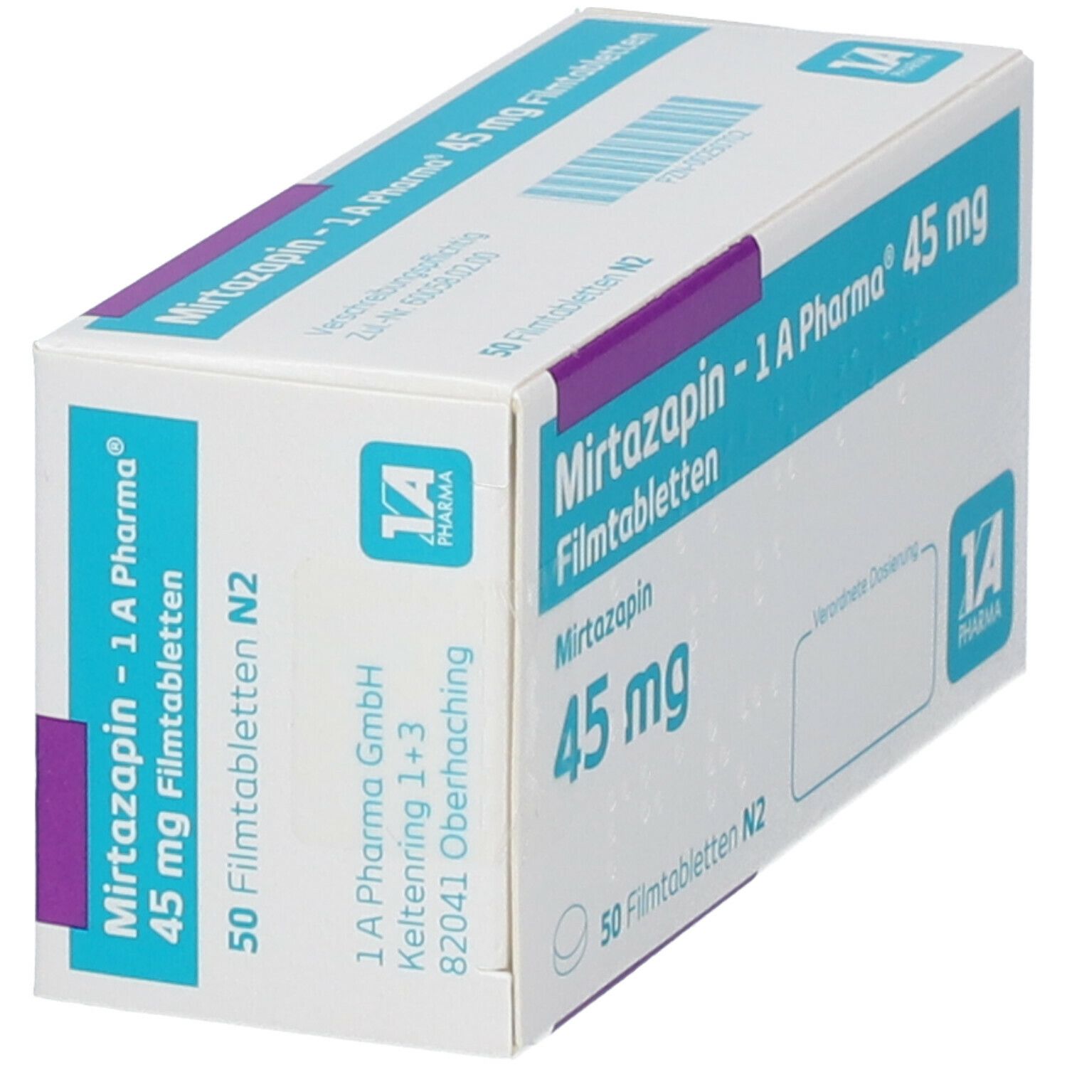 Mirtazapin-1A Pharma 45 mg Filmtabletten 20 St