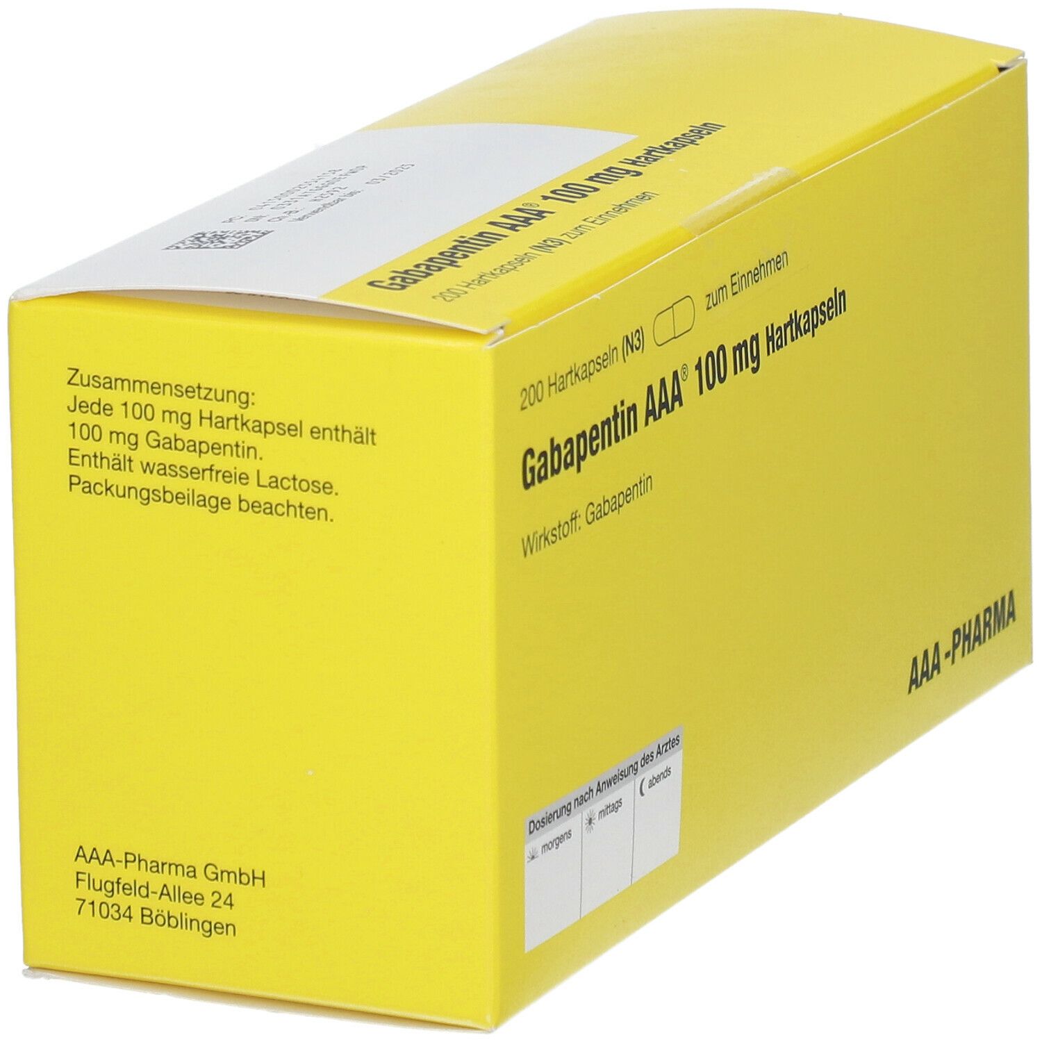 Gabapentin AAA® 100Mg