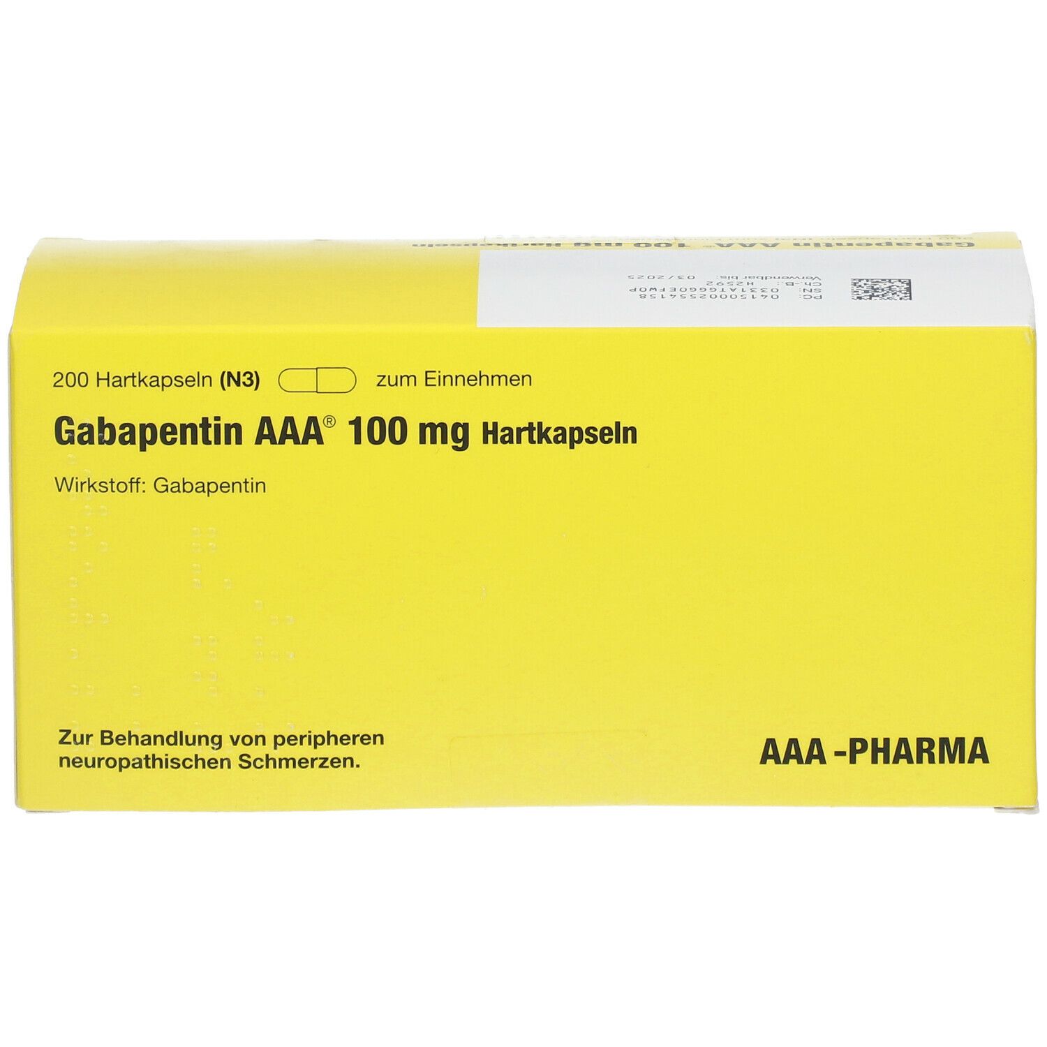Gabapentin AAA® 100Mg