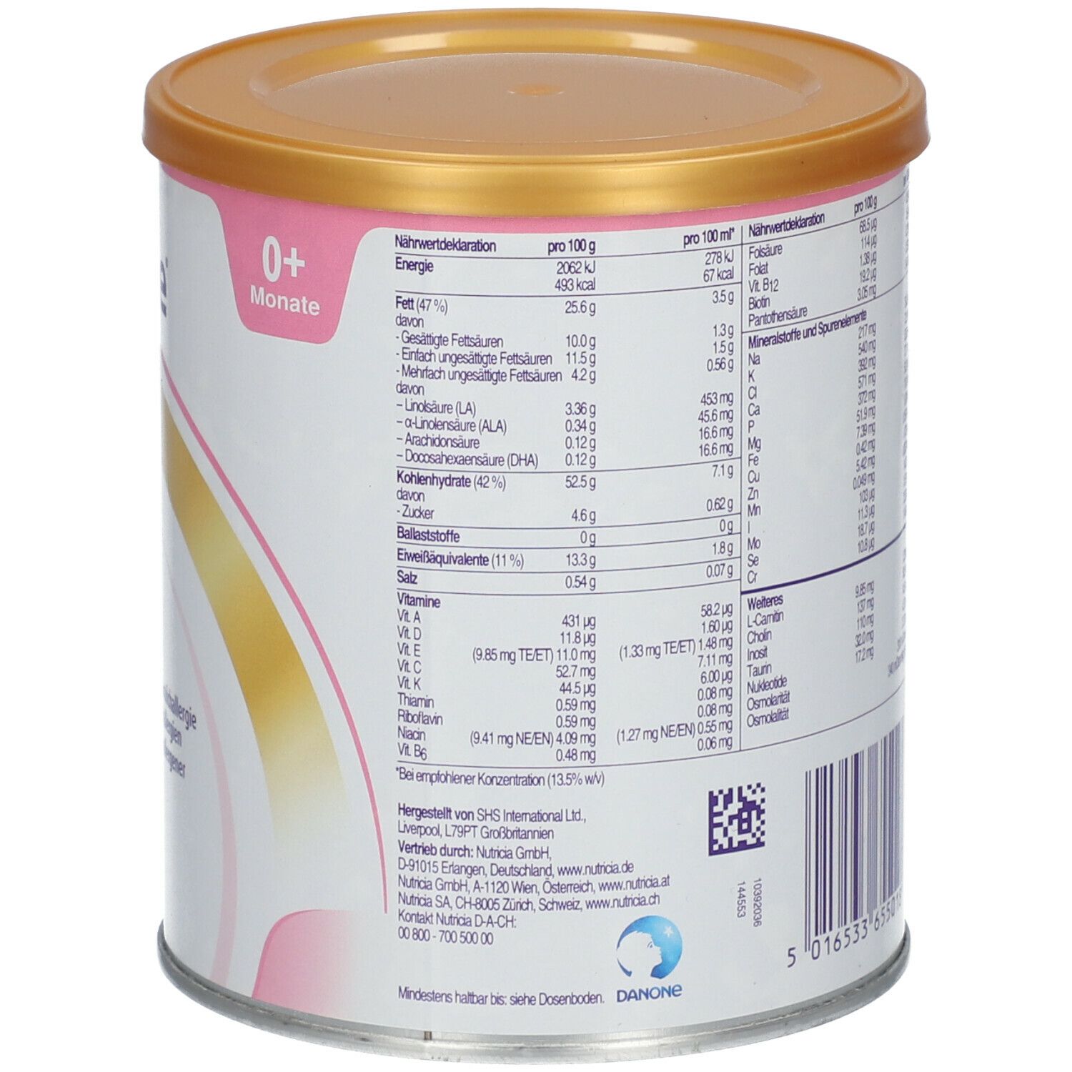 Neocate® Infant Spezialnahrung bei Kuhmilcheiweißallergie