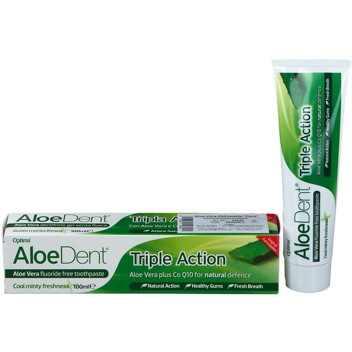Optima Aloe Dent® Triple Action Dentifrice à l'aloe vera