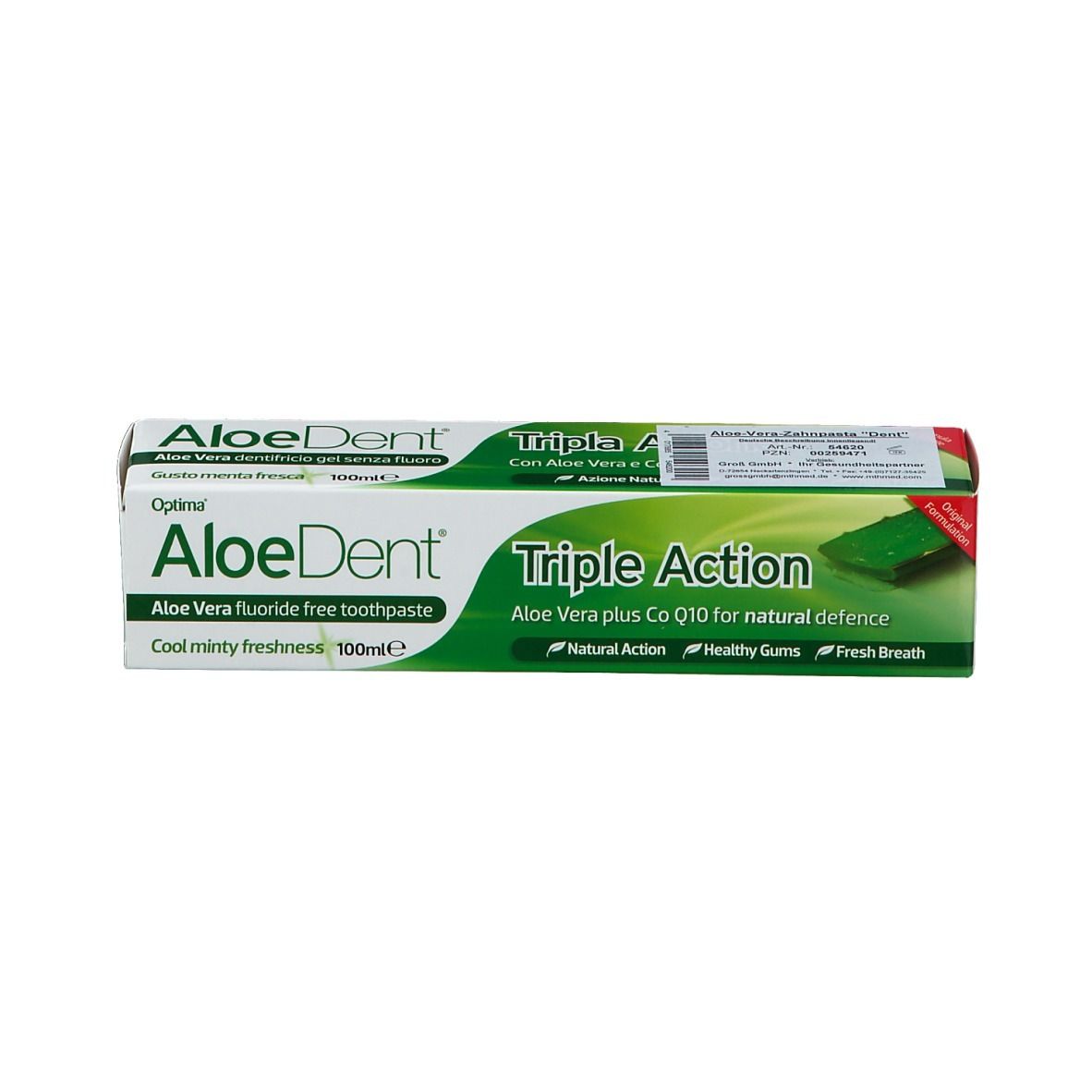 Optima Aloe Dent® Triple Action Dentifrice à l'aloe vera