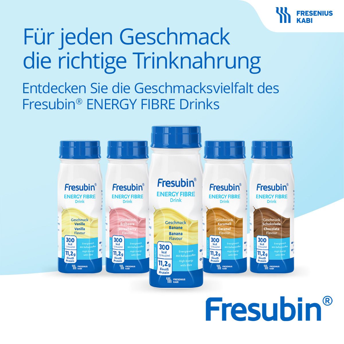 Fresubin Energy Fibre Trinknahrung Mischkarton | Astronautennahrung & Aufbaukost mit Vitaminen