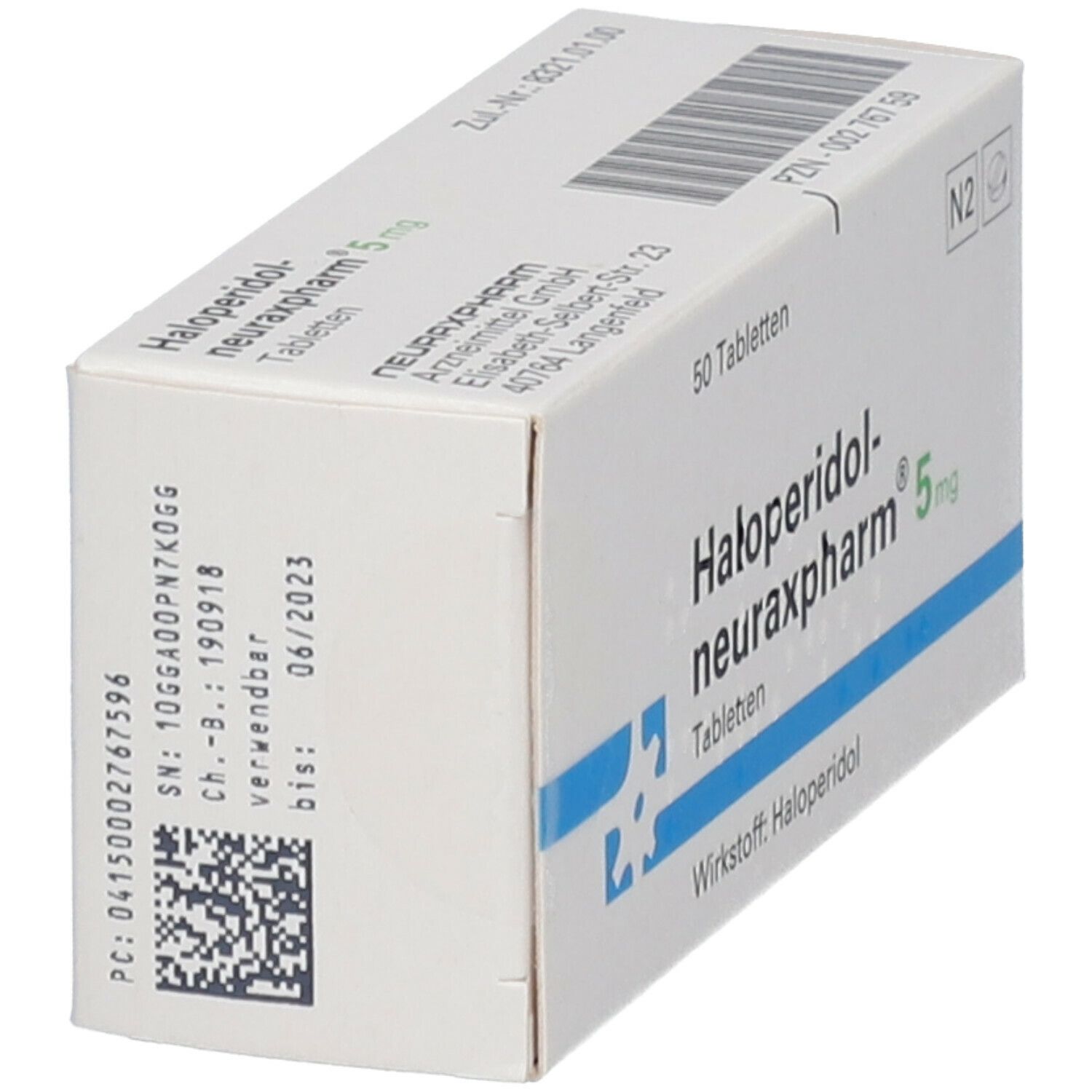 HALOPERIDOL-neuraxp. 5 mg Tabletten 50 St