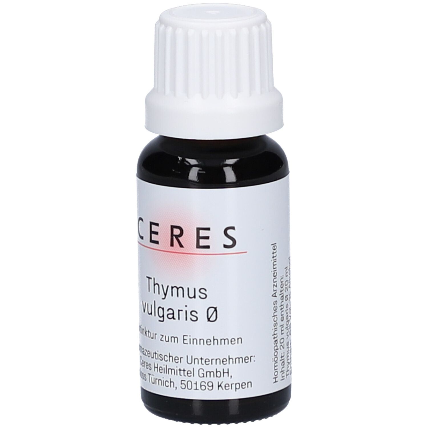Ceres Thymus vulgaris Urtinktur 20 ml