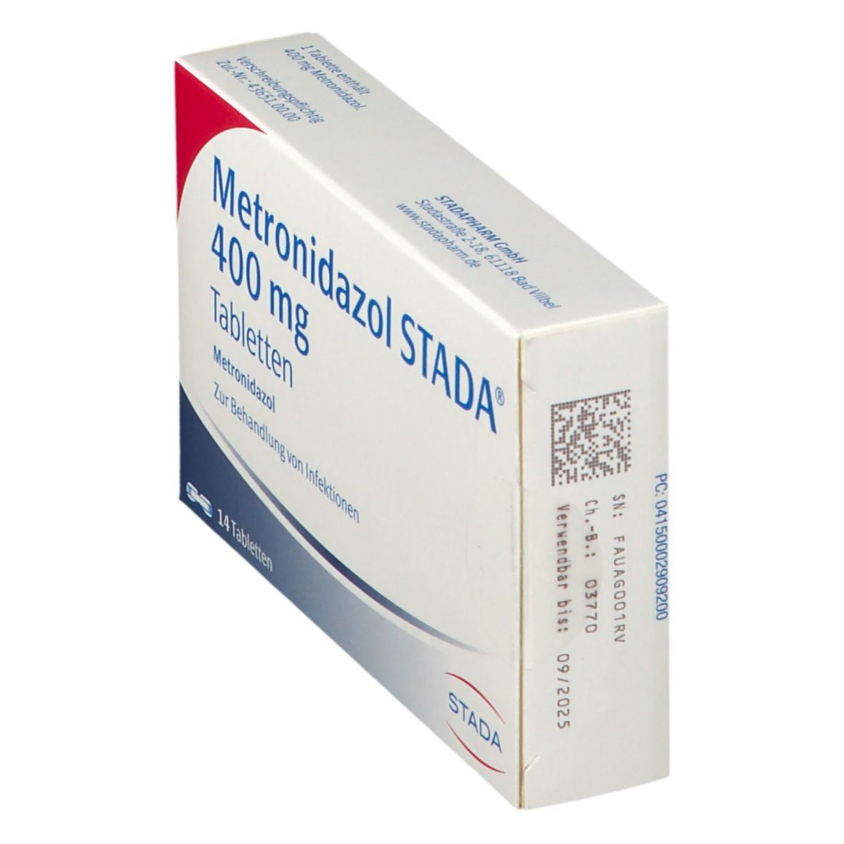 Metronidazol Stada 400 mg Tabletten 14 St