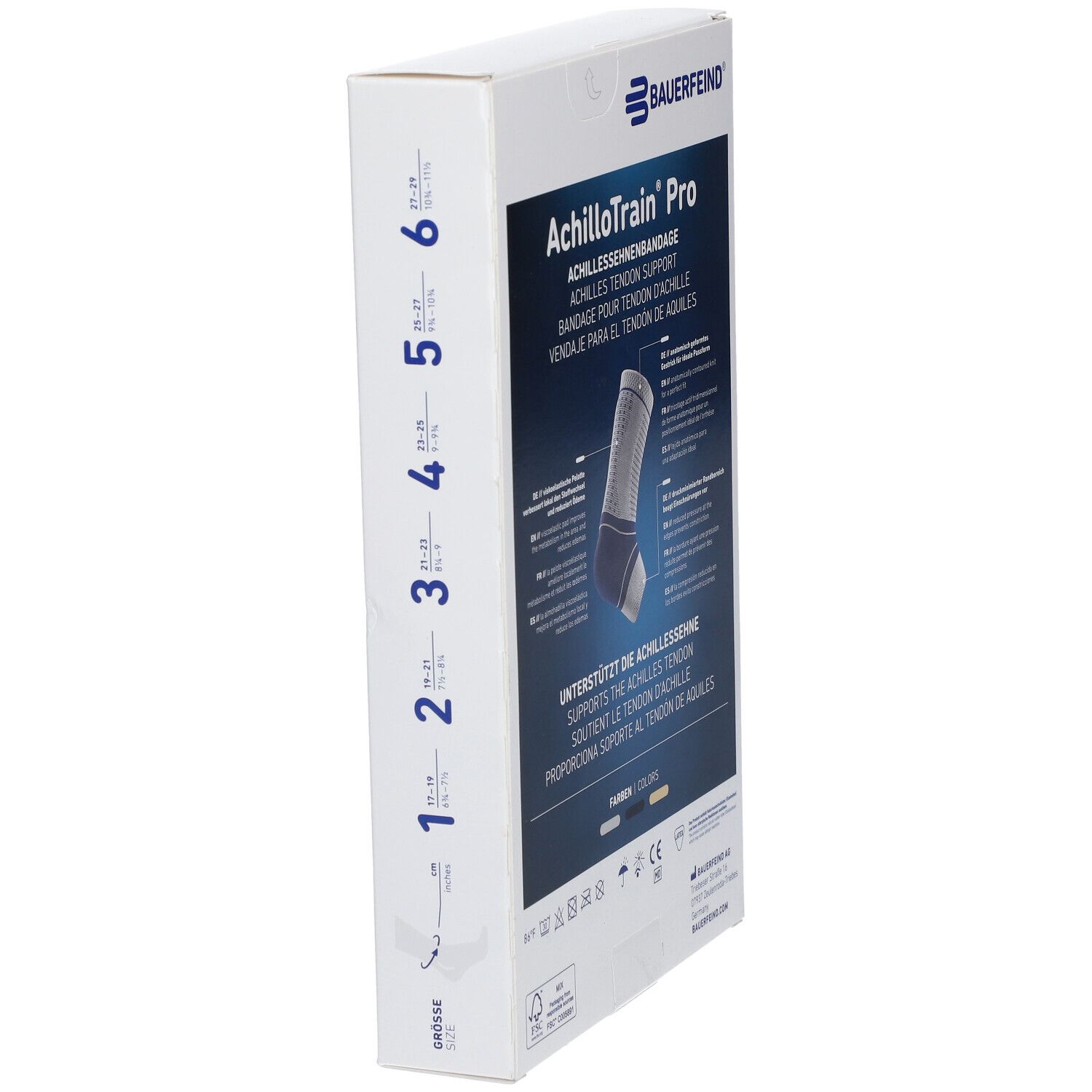 AchilloTrain® Pro Sprunggelenkbandage Gr. 3 titan