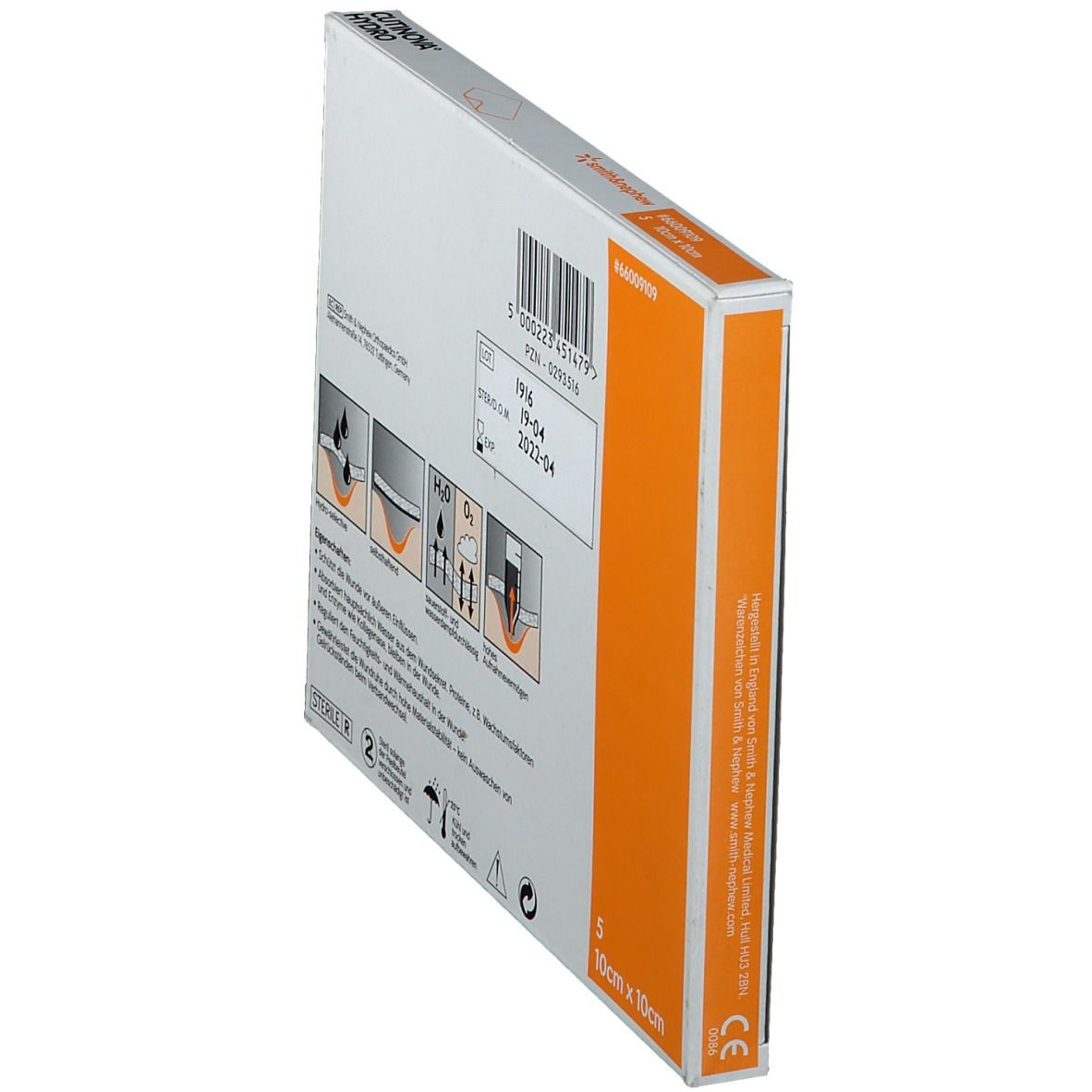 CUTINOVA® Hydro haftende Wundauflage 10x10cm steril