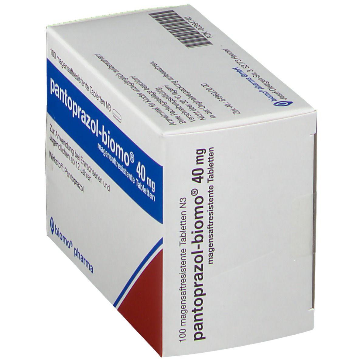 PANTOPRAZOL-biomo 40 mg magensaftres.Tabletten 100 St Tabletten magensaftresistent