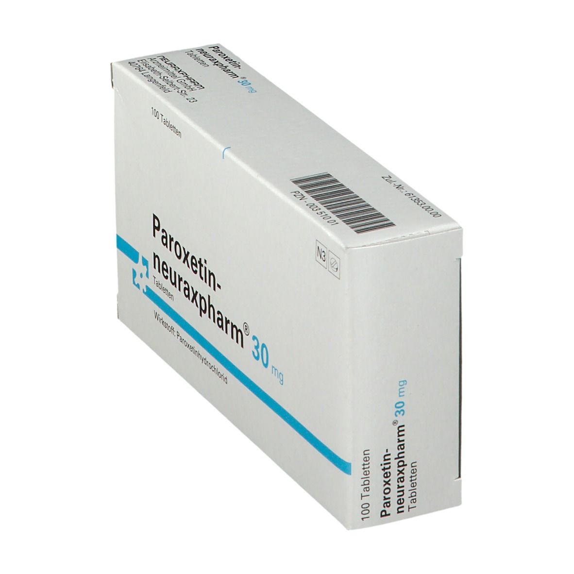 PAROXETIN-neuraxpharm 30 mg Tabletten 100 St