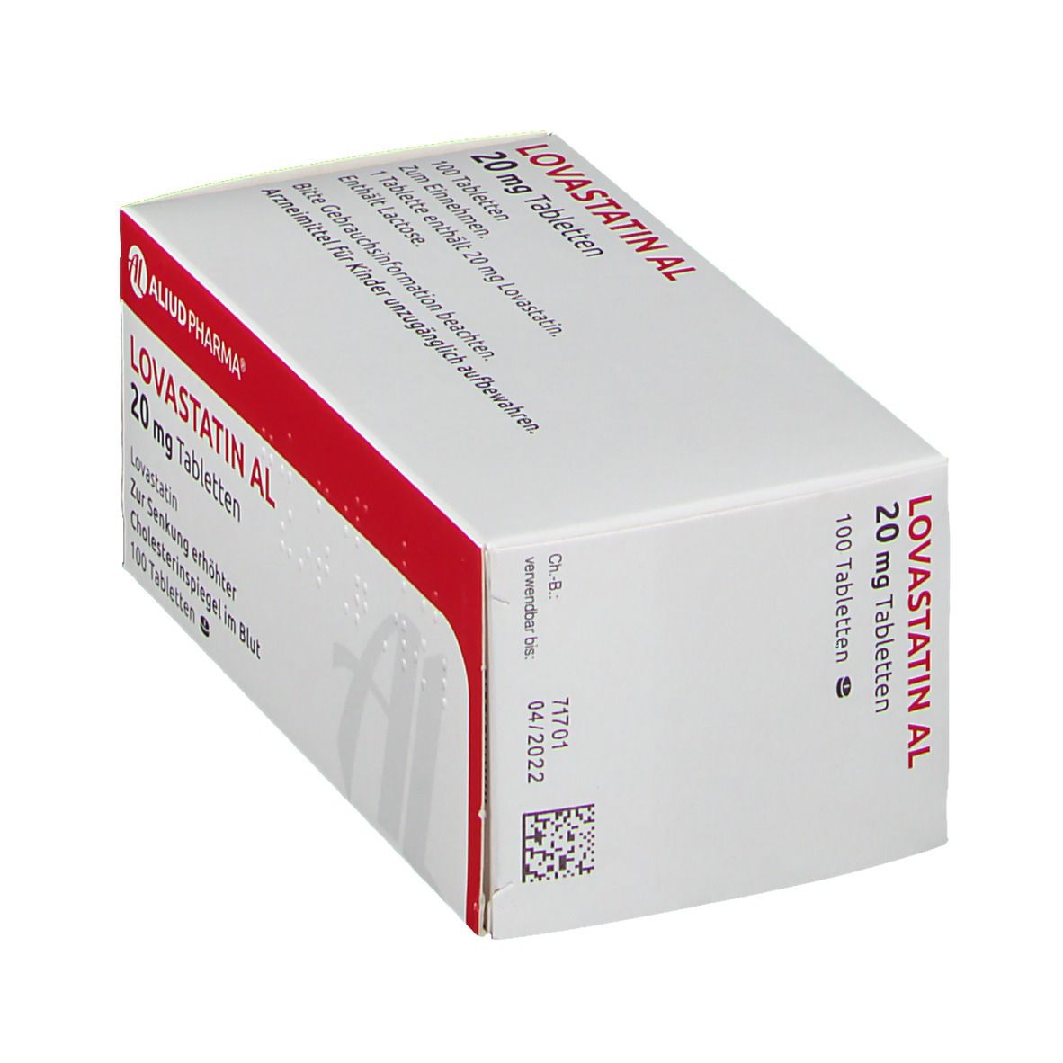 Lovastatin Al 20 Mg 100 St Mit Dem E Rezept Kaufen Shop Apotheke