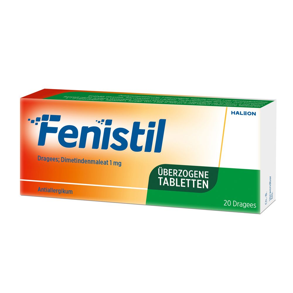 Fenistil Dragees, Dimetindenmaleat 1 mg/Tablette, Antiallergikum