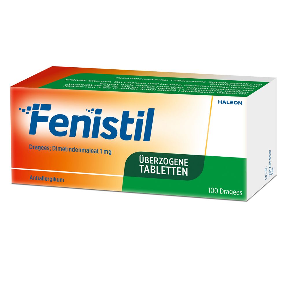 Fenistil Dragees, Dimetindenmaleat 1 mg/Tablette, Antiallergikum