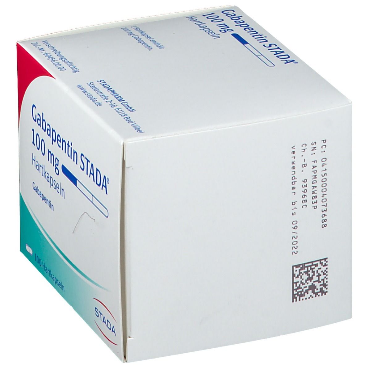 Gabapentin Stada 100 mg Hartkapseln 200 St