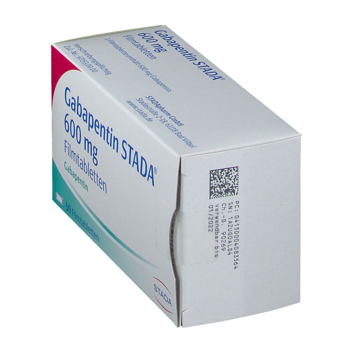 Gabapentin Stada 600 mg Filmtabletten 50 St