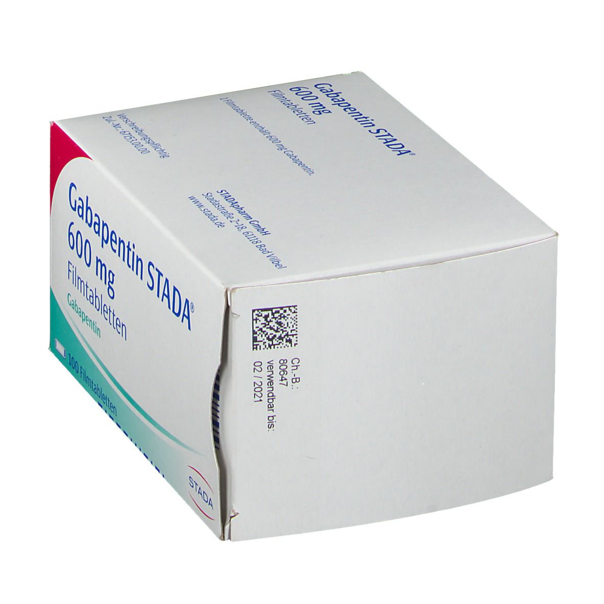 Gabapentin Stada 600 mg Filmtabletten 100 St