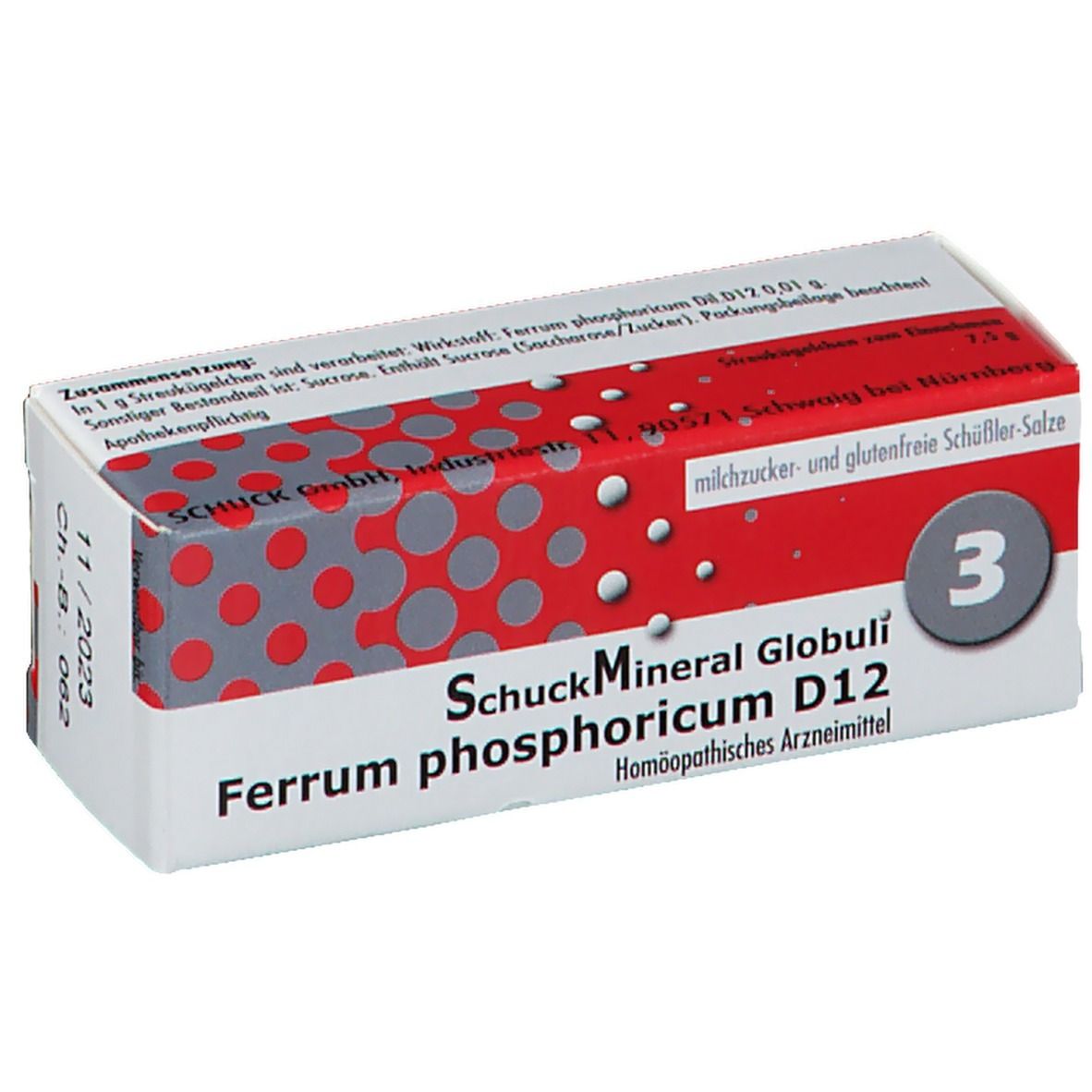 Schuckmineral Globuli 3 Ferrum phosphoricum D12