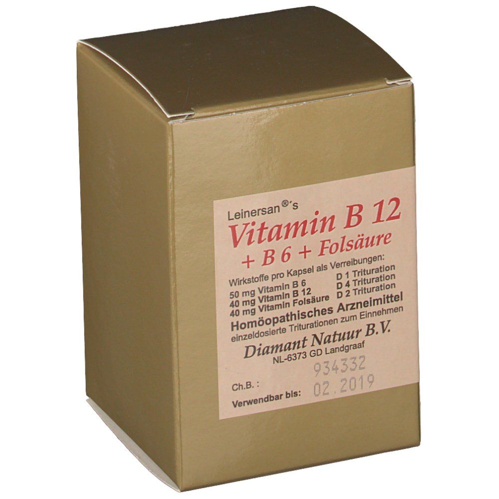 Leinersan®s Vitamin B12 + B6 + Folsäure Kapseln