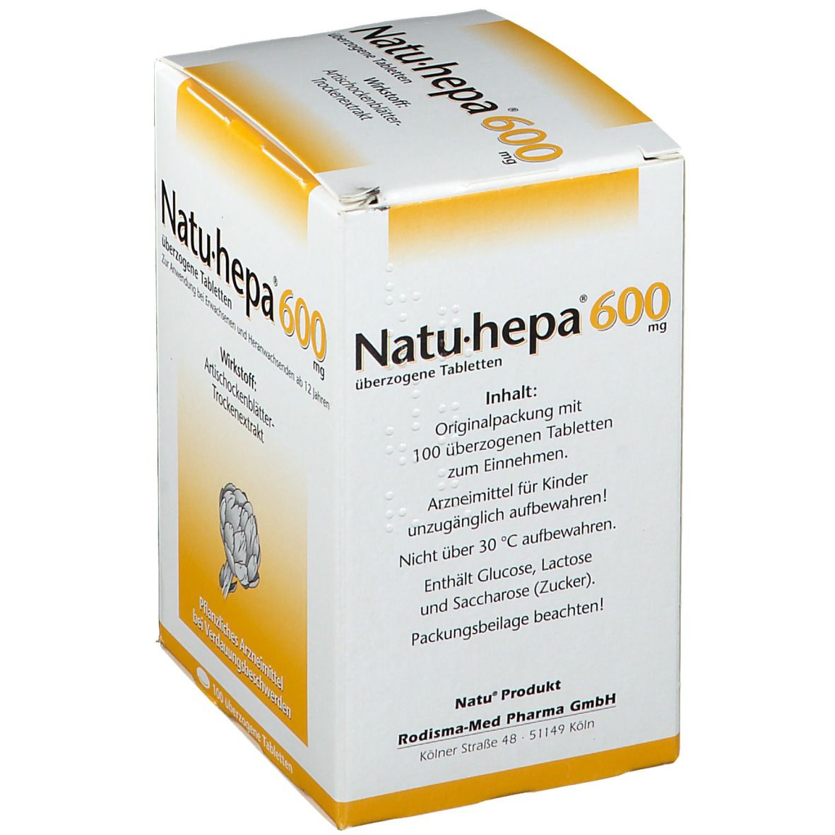 Natu Hepa 600 mg überzogene Tabletten