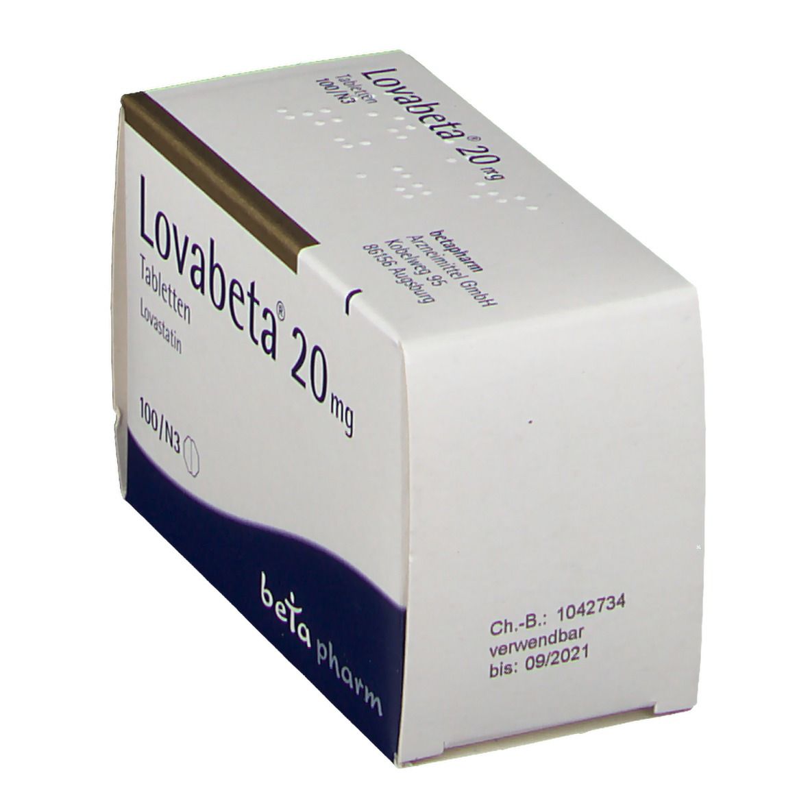 Lovabeta 20 mg Tabletten 100 St