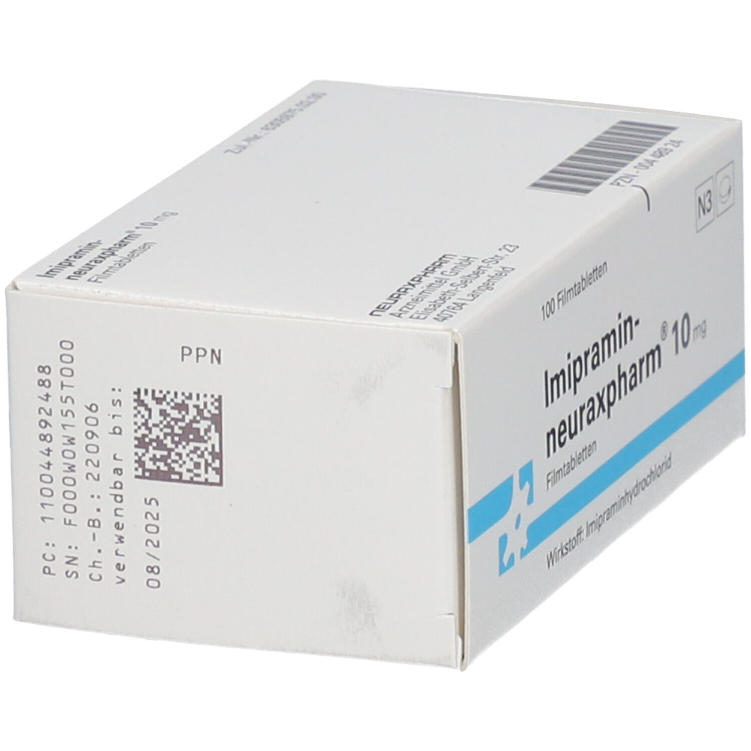 IMIPRAMIN-neuraxpharm 10 mg Filmtabletten 100 St