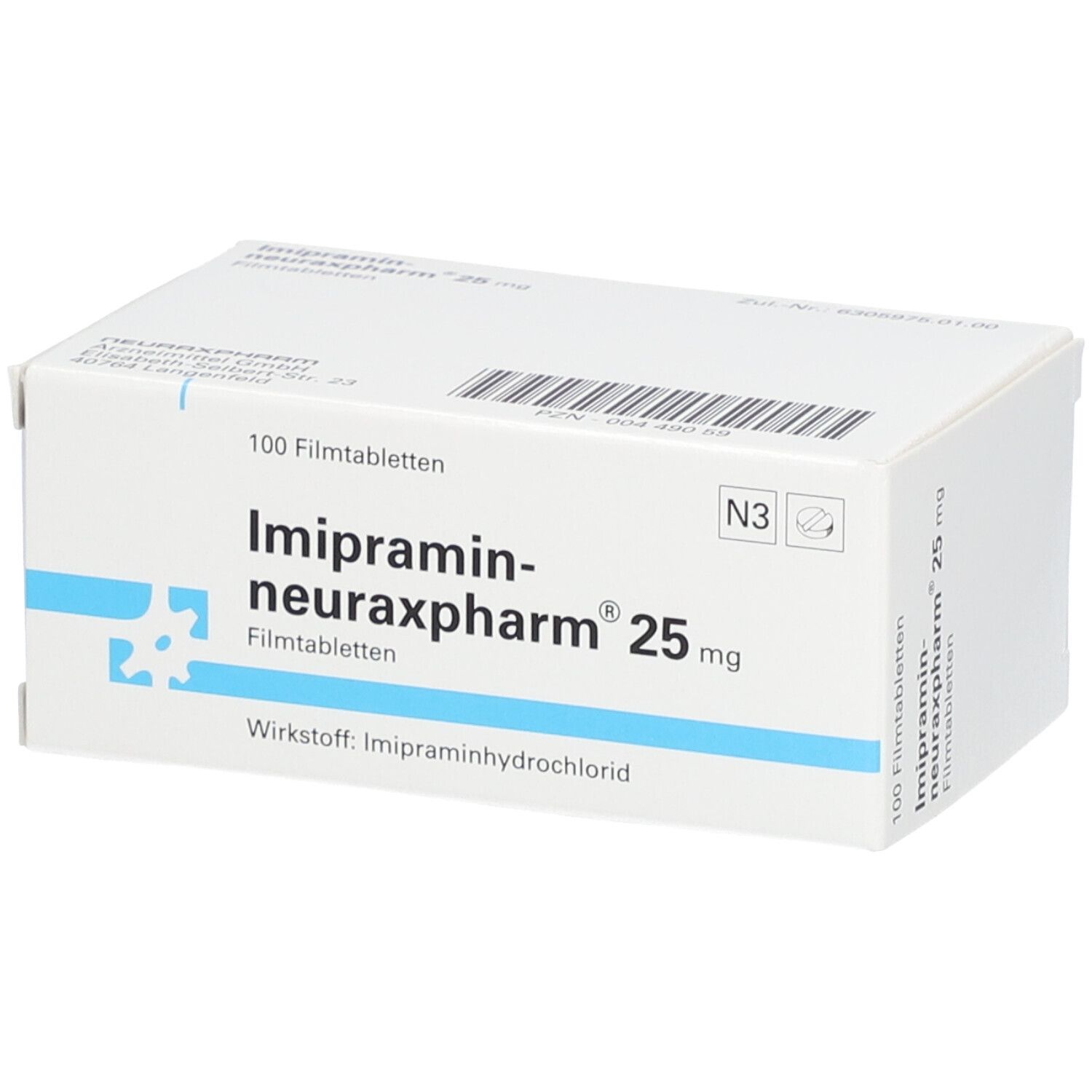 IMIPRAMIN-neuraxpharm 25 mg Filmtabletten 100 St