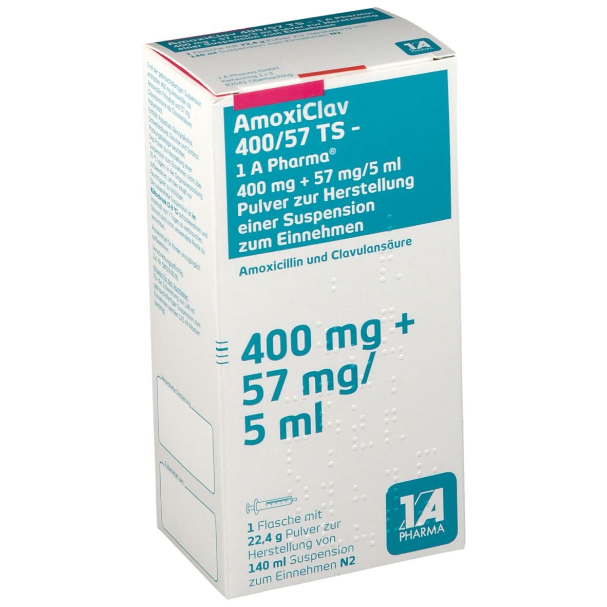AmoxiClav 400/57 TS - 1 A Pharma®