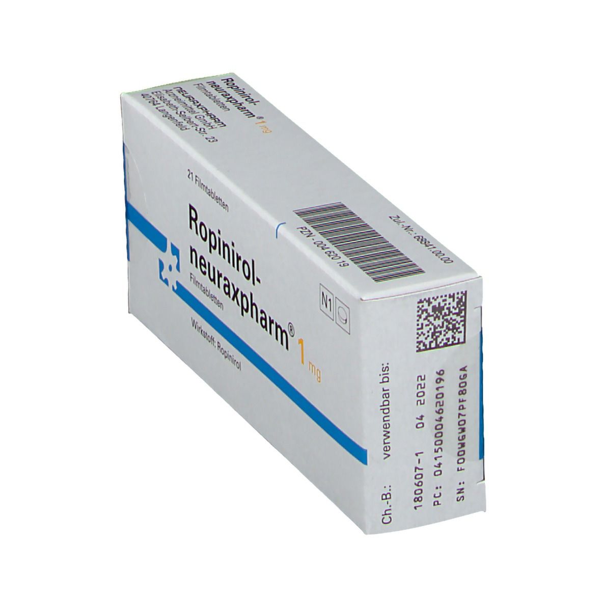 ROPINIROL-neuraxpharm 1 mg Filmtabletten 21 St