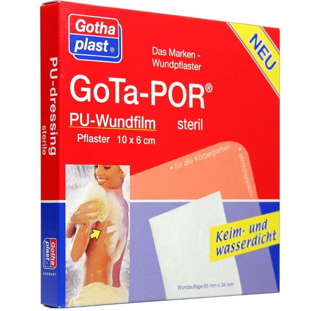 GoTa-POR® PU-Wundfilm steril 10 cm x 6 cm