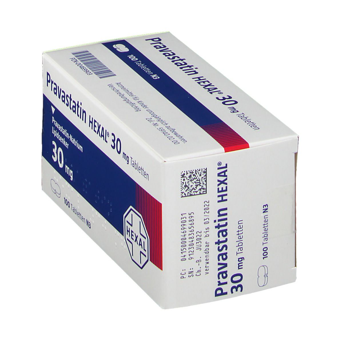 Pravastatin Hexal 40 mg Tabletten 100 St