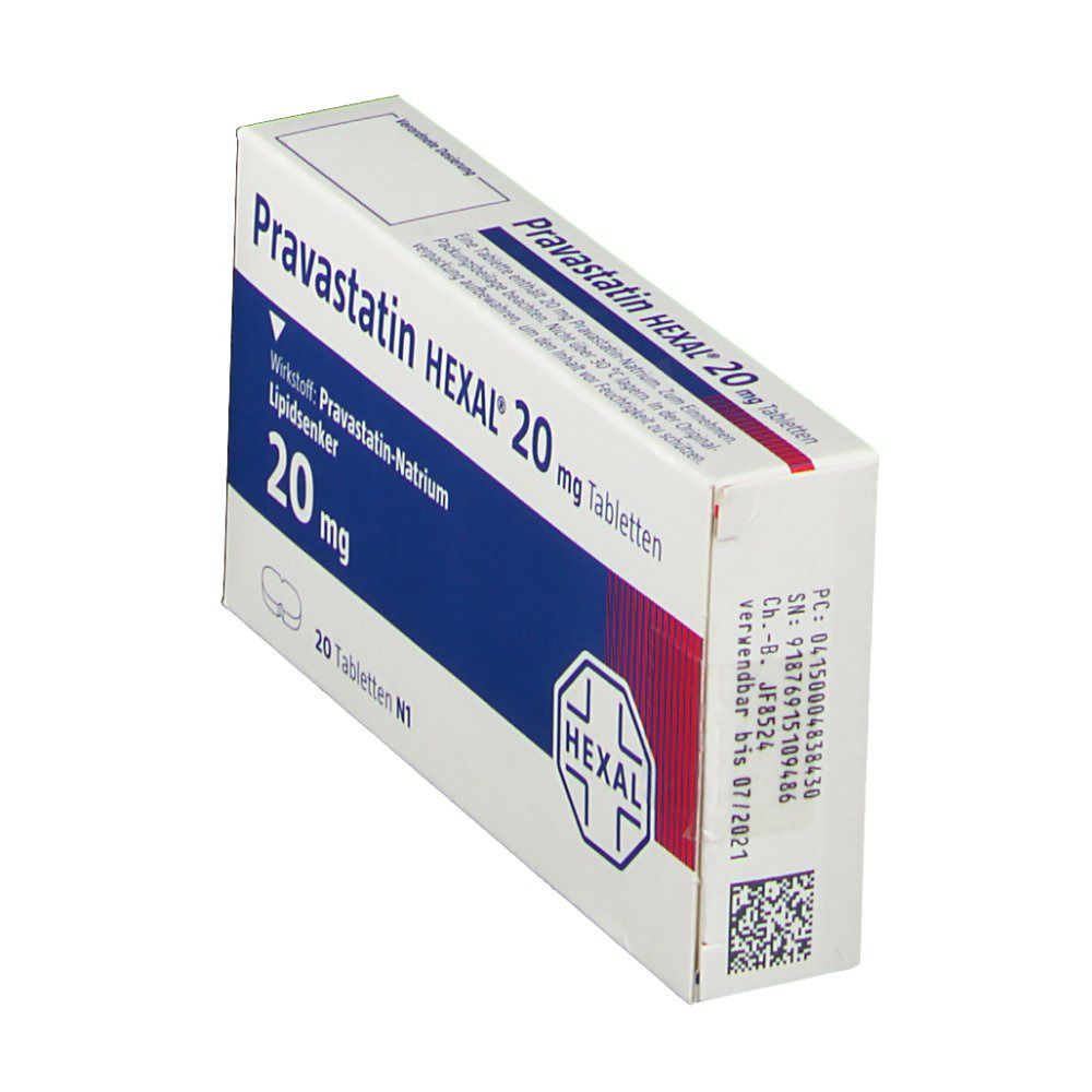 Pravastatin Hexal 20 mg Tabletten 100 St